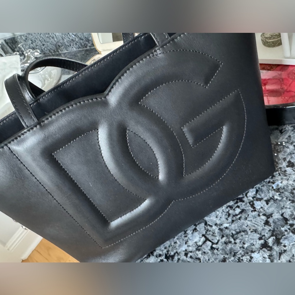 Designer Dolce & Gabbana Black Leather Tote